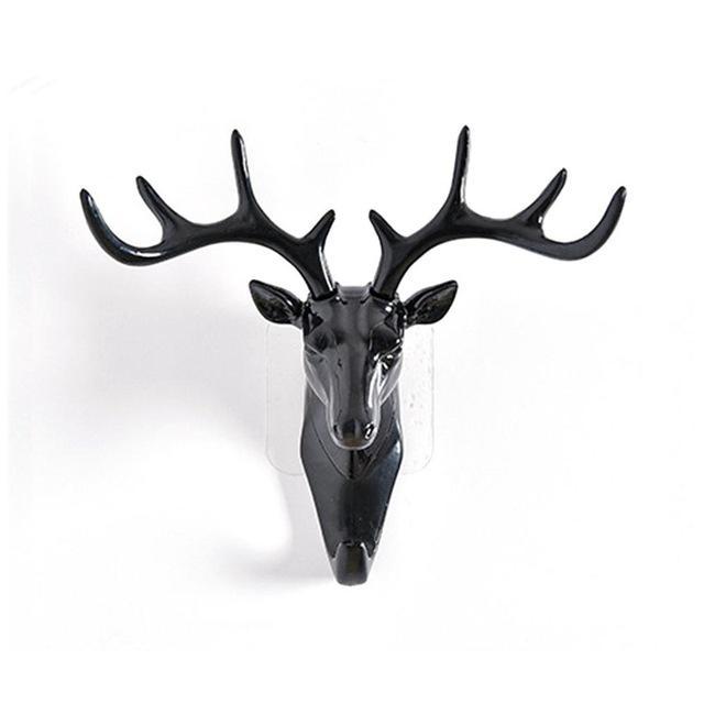 Vintage Deer Head Wall Hanging Hook - oyocrate