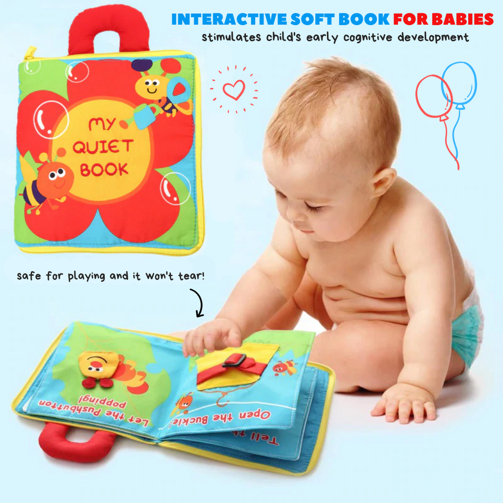 Soft & Interactive Educational Cloth Book - oyocrate